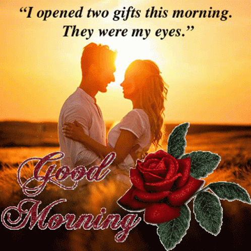 Romantic good morning love gif