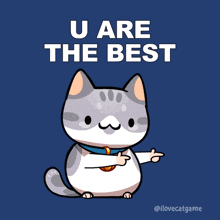 you are the best Cat thumbs Up GIF