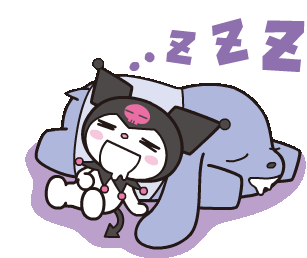 Kuromi Sleeping
