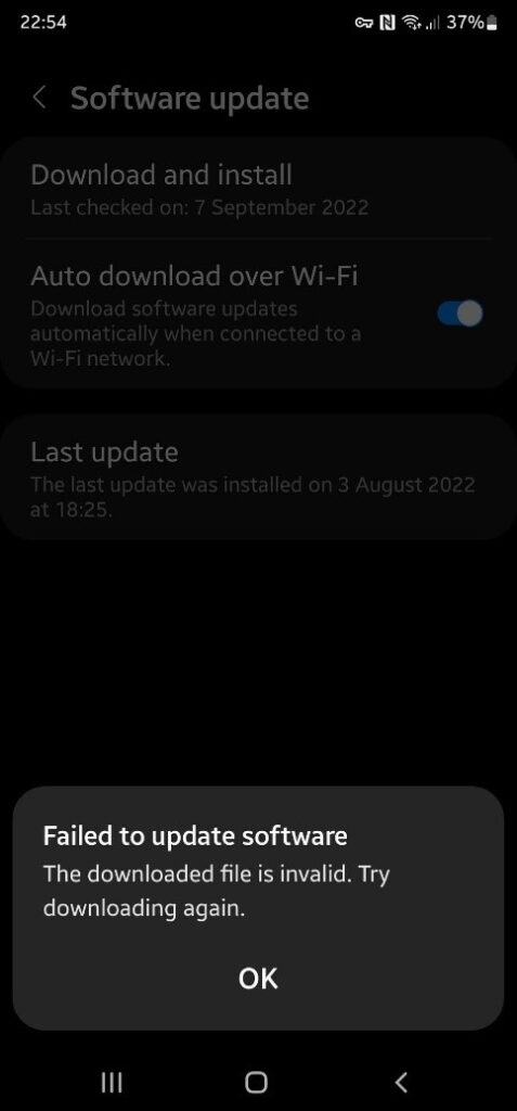 Repair Samsung System Issues at Home Like a Pro 1 failed software update issue